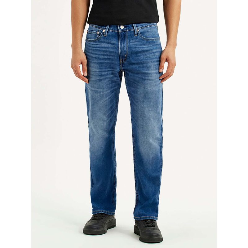 Levi's Mens 541 Blue Regular Fit Mid Rise Jeans (34)