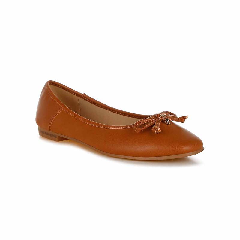 London Rag Women Faux Leather Round Toe Ballerinas (UK 3)