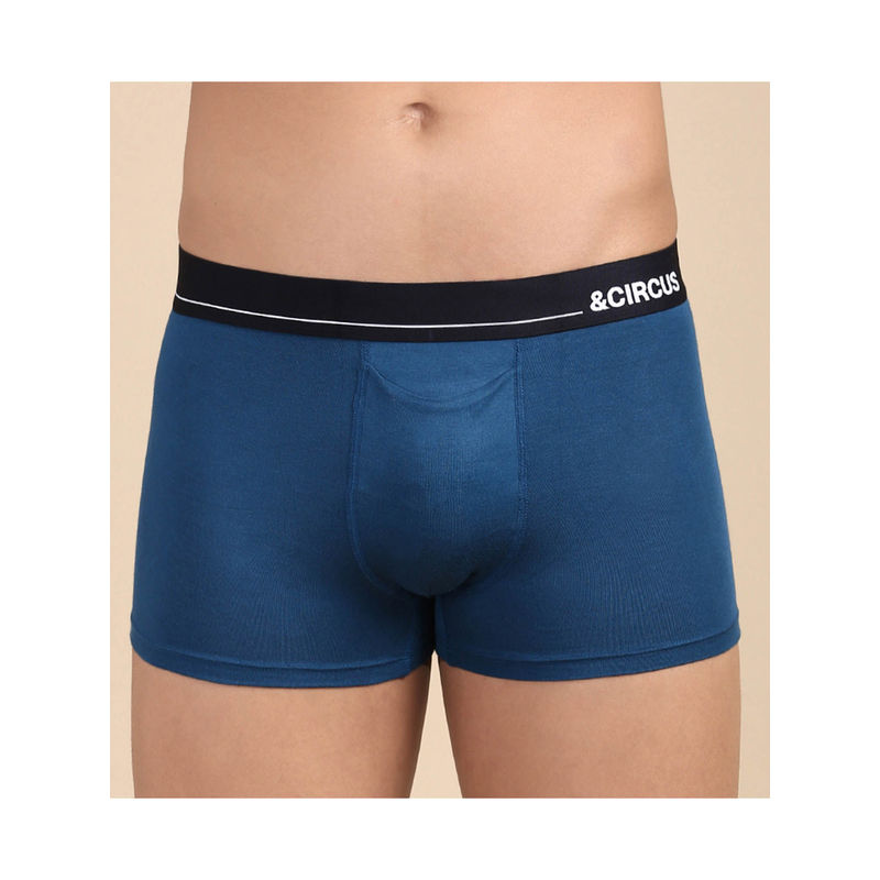Tailor and Circus Men Blue Regular Fit Solid Trunks (3XL)