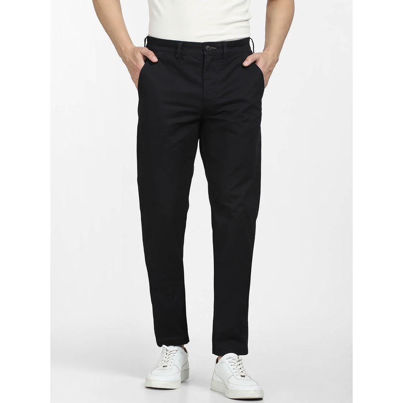 Selected Black Mid Rise Slim Fit Pants (36/32)
