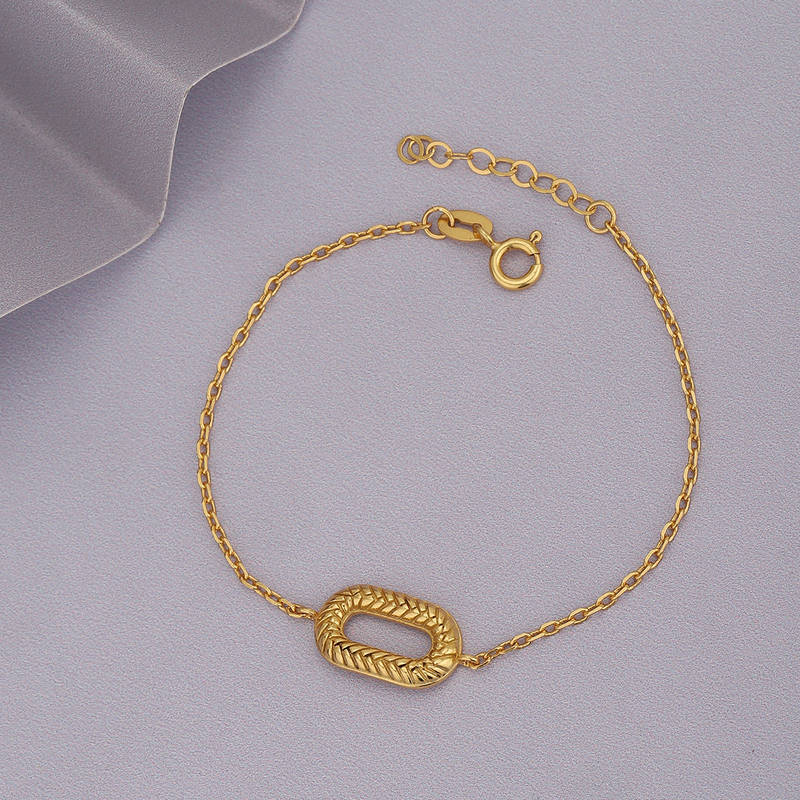 Buy Carlton London 18kt Gold Plated Charm Bracelet Online