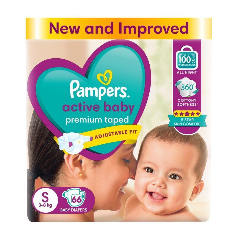 Pampers Active Baby Diapers Small