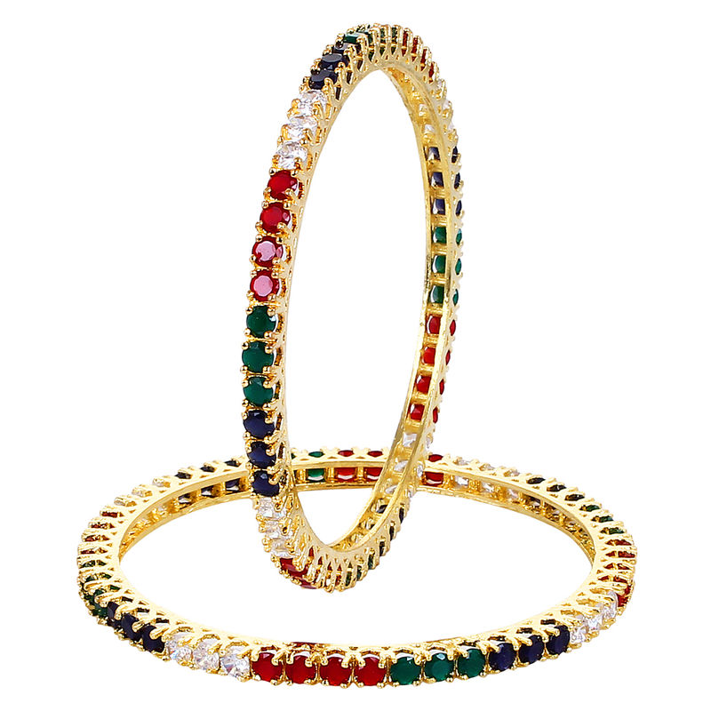 Youbella Traditional Jewellery Gold Plated Bangle Set - 2.4