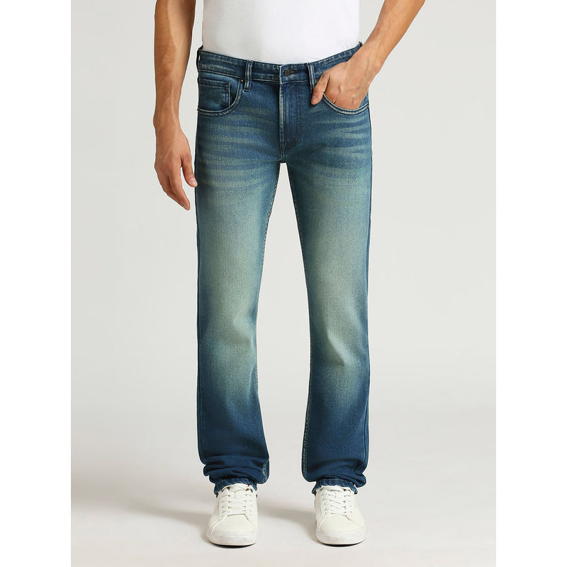 Pepe Jeans Vapour Blue Mid Rise Slim Fit Jeans (28)