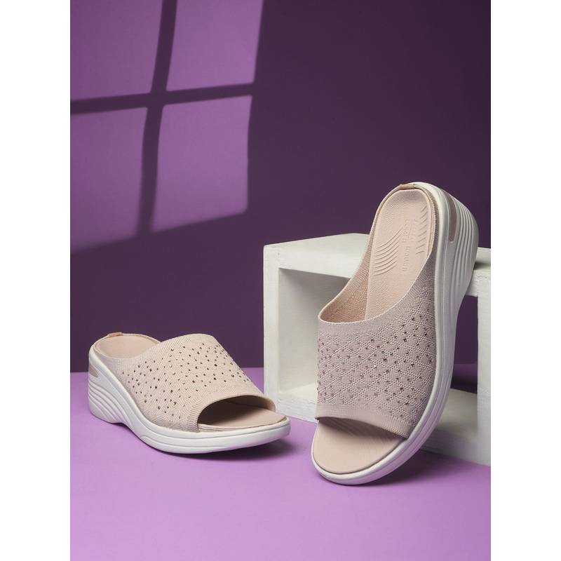 Bata Comfit Women Pink Wedge Heels (UK 3)