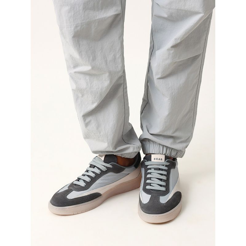 THE BEAR HOUSE Men Grey Suede Lace-Up Sneakers (EURO 41)