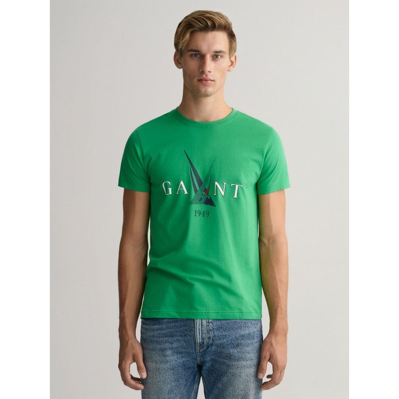 GANT Men Green Sail T-Shirt (M)