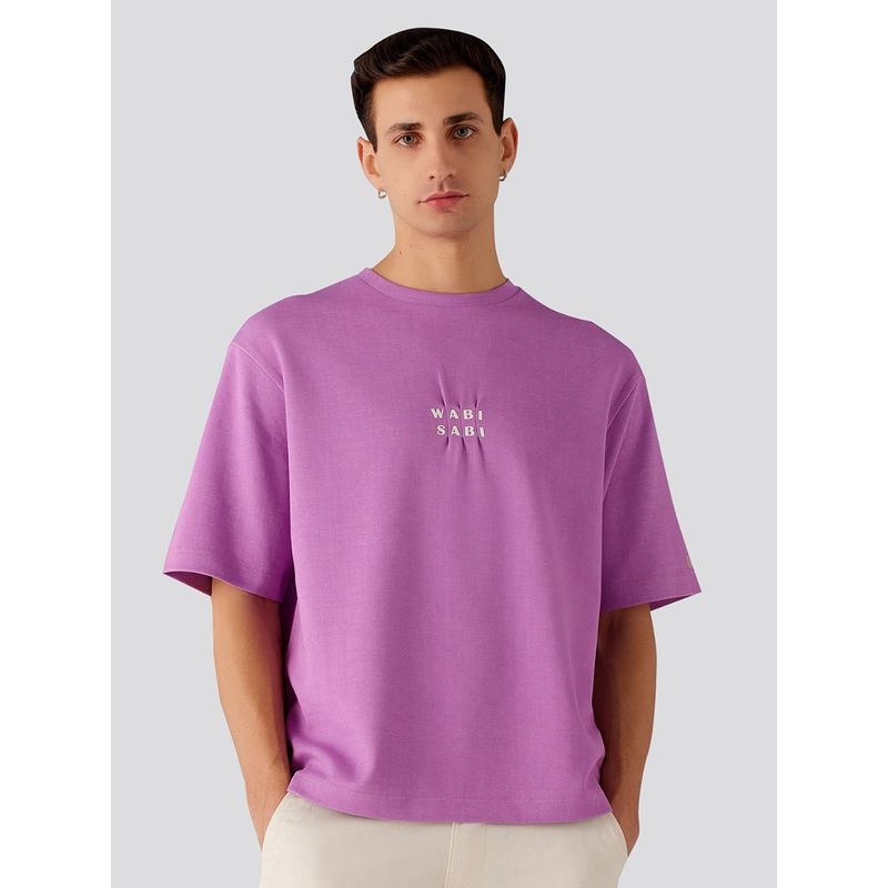 Muvazo Wabi Sabi Oversized Unisex T-Shirt Lavender (M)