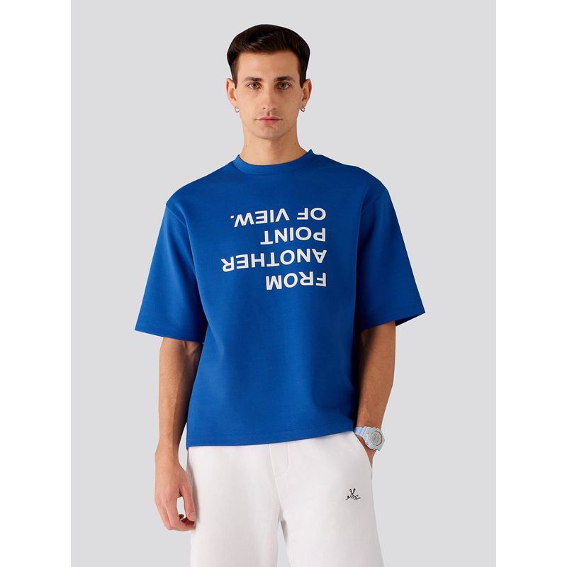 Muvazo P.O.V Oversized Unisex T-Shirt Blue (XS)