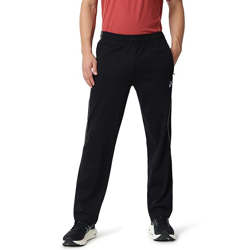 ASICS Open Hem Piping Black Track Pant (S)