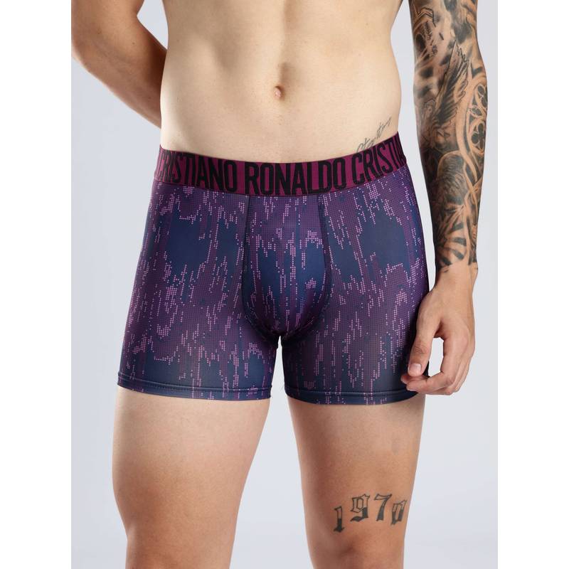 CR7 Cristiano Ronaldo Premium Comfort Fit Cotton Stretch Underwear Trunks (Pack Of 2) (L)