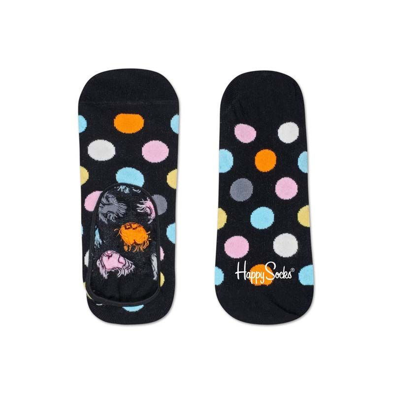 Happy Socks Big Dot Liner Sock - Black (36-40)