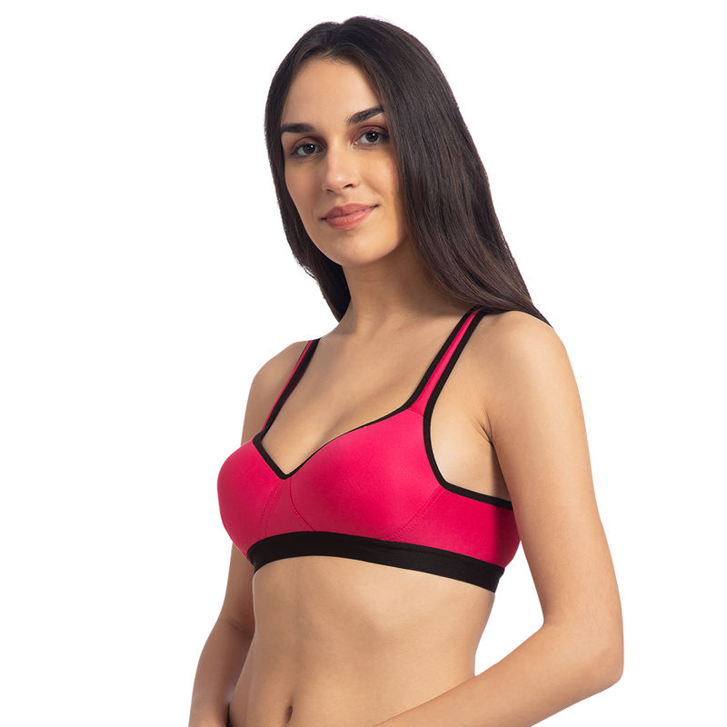 Komli Lightly Padded Sports Bra Dark Pink Buy Komli Lightly Padded