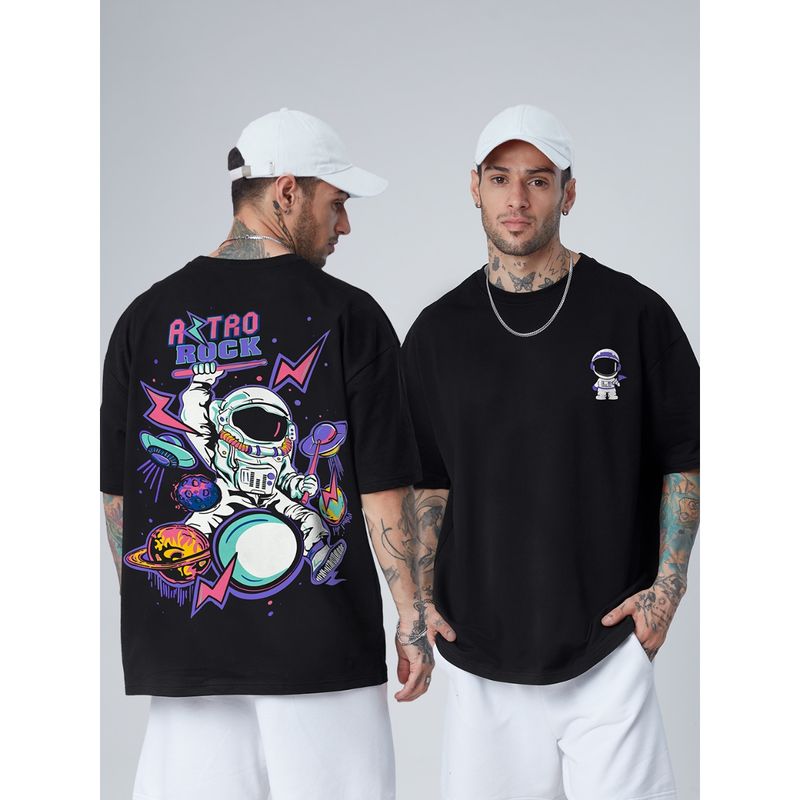 The Souled Store TSS Originals Astro Rock Oversized T-Shirts For Mens (M)