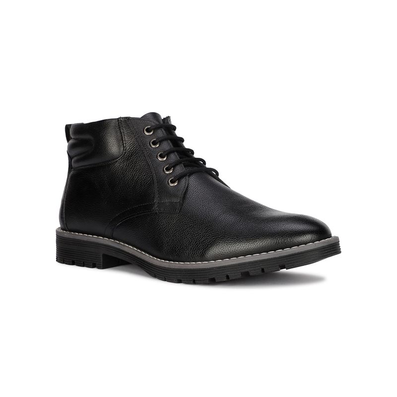 Bata Mens Black Lace-Ups Casual Boots (UK 8)
