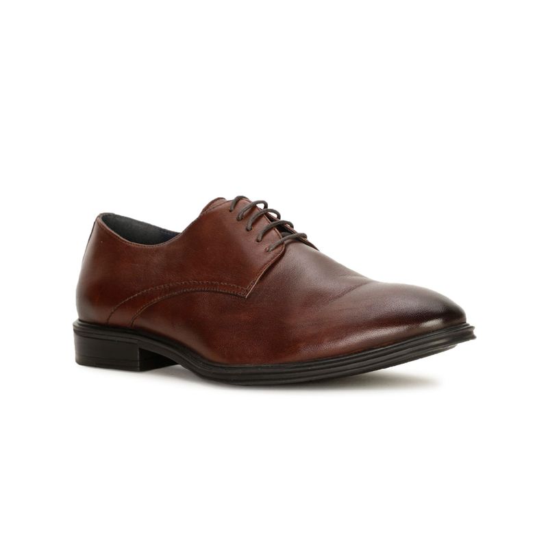 Bata Mens Brown Lace-Ups Formal Derbies (UK 8)