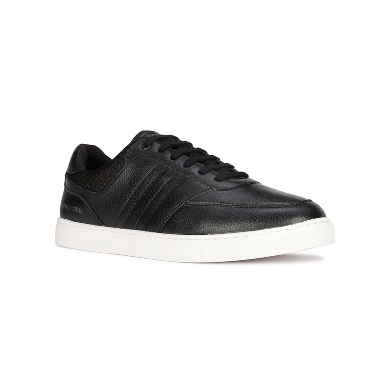 North Star Mens Black Lace-Ups Casual Sneakers (UK 11)