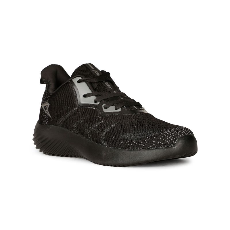 Power Mens Black Lace-Ups Running Shoes (UK 8)