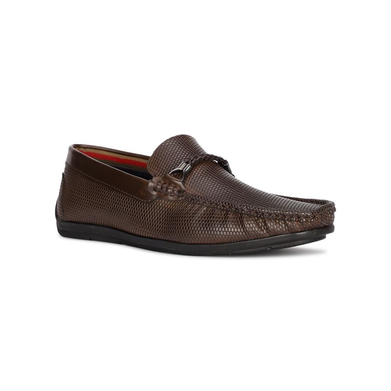 Bata Mens Brown Slip On Casual Loafers (UK 9)