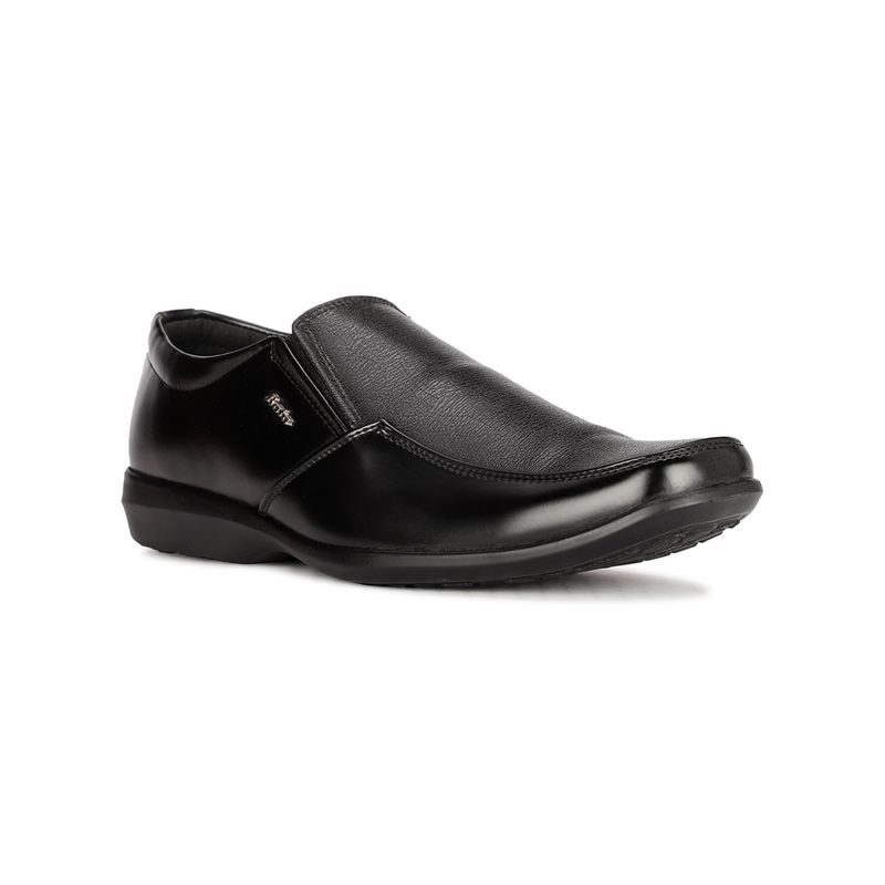 Bata Mens Black Slip On Formal Loafers (UK 9)