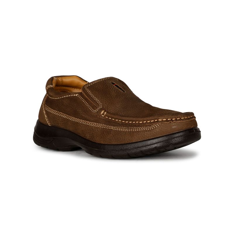 Bata Mens Brown Slip On Casual Loafers (UK 6)