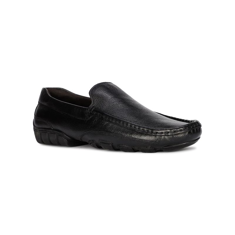 Hush Puppies Mens Black Slip On Formal Loafers (UK 10)