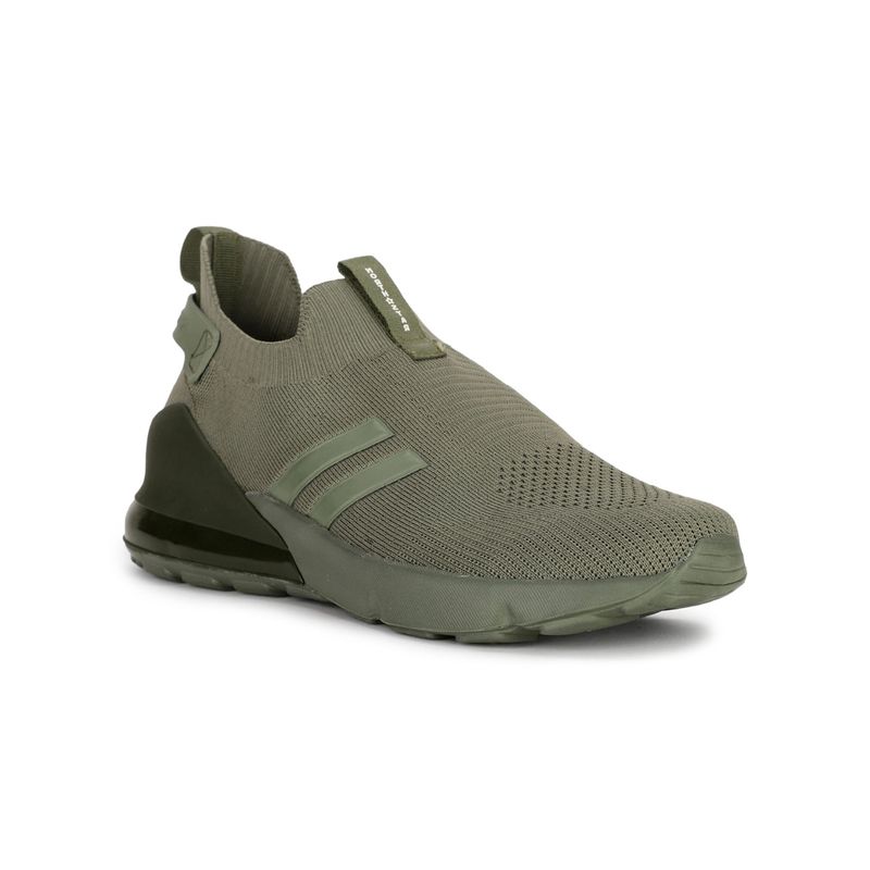 North Star Mens Olive Slip On Running Shoes (UK 8)