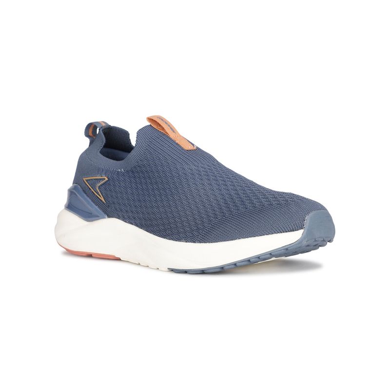 Power Mens Blue Slip On Running Shoes (UK 9)
