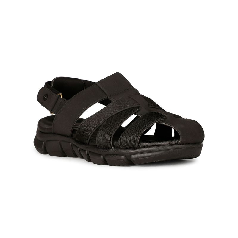 Bata Comfit Mens Black Velcro Casual Sandals (UK 6)