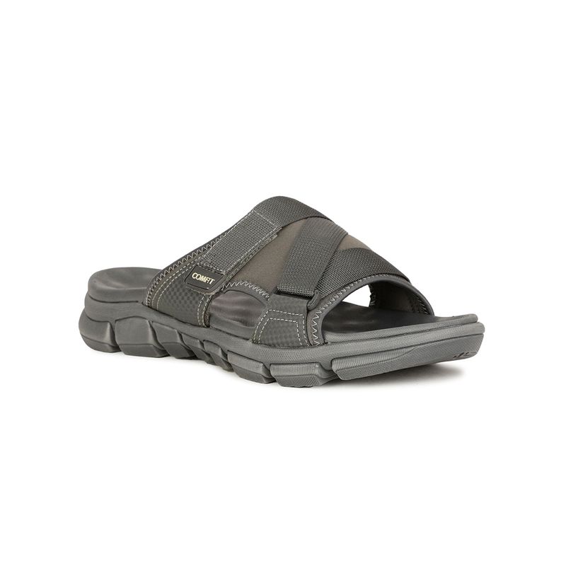 Bata Comfit Mens Grey Slip On Casual Sandals (UK 11)