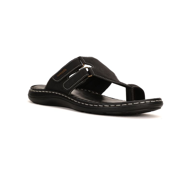 Bata Mens Black Slip On Casual Sandals (UK 7)