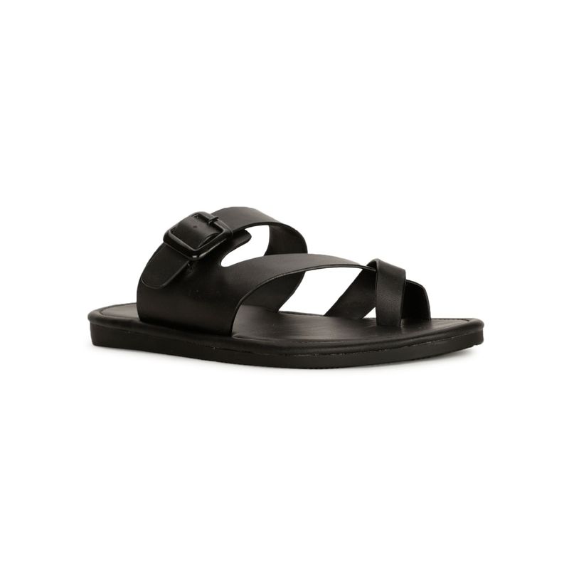 Bata Mens Black Slip On Casual Sandals (UK 8)