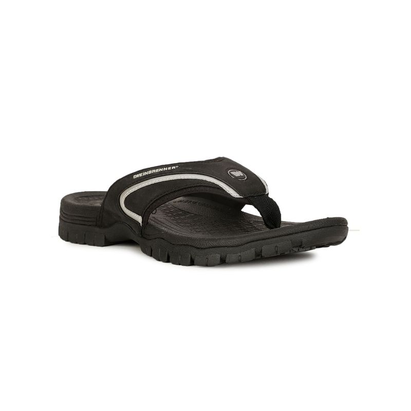 Weinbrenner Mens Black Slip On Casual Flipflops (UK 6)