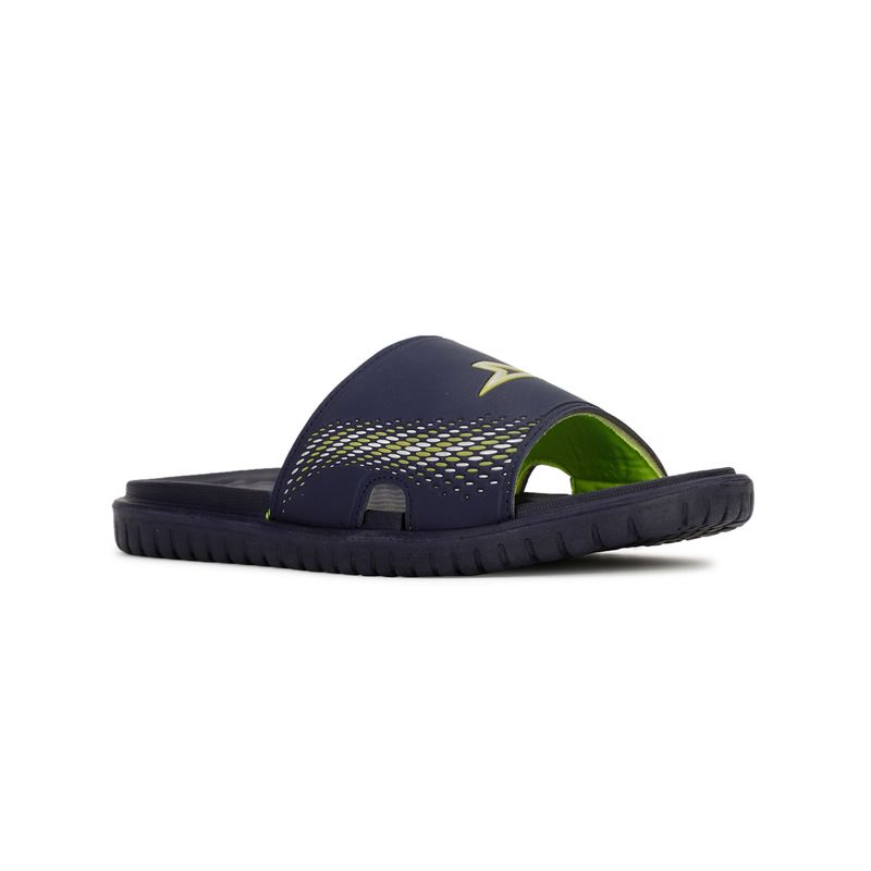 Power Mens Navy Blue Slip On Casual Sliders (UK 9)