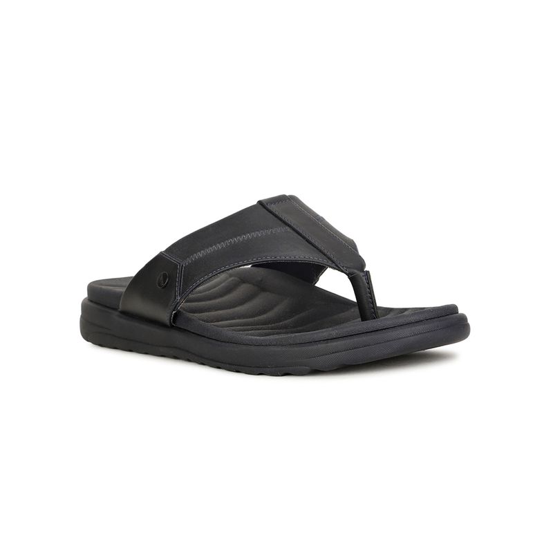 Bata Comfit Mens Black Slip On Casual Flipflops (UK 6)