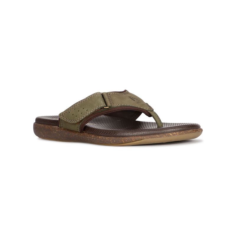 Hush Puppies Mens Olive Slip On Casual Sandals (UK 6)