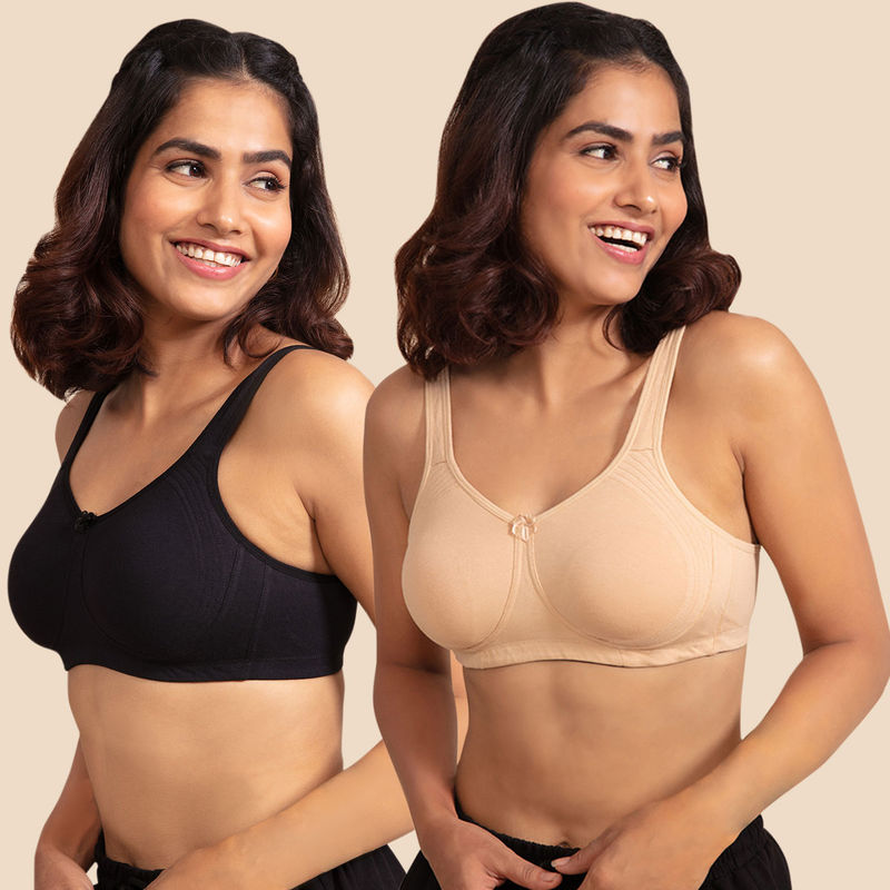 Nykd by Nykaa Encircled with Love NYB169 Beige and Black (Pack of 2) (36C)