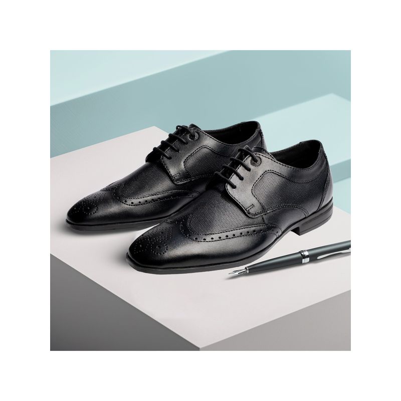 Ruosh Cameroon Ruosh Men Black Formal Brogues (EURO 40)