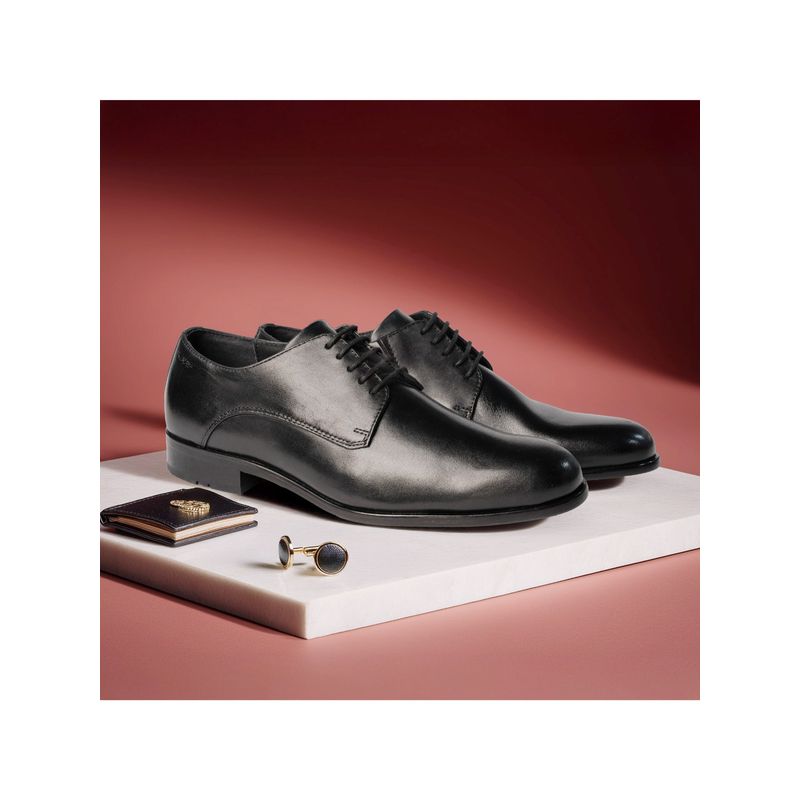 Ruosh Zeco Ruosh Men Black Formal Derbies (EURO 43)