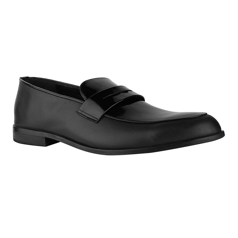 SKO Solid Black Patent Penny Loafers (UK 7)