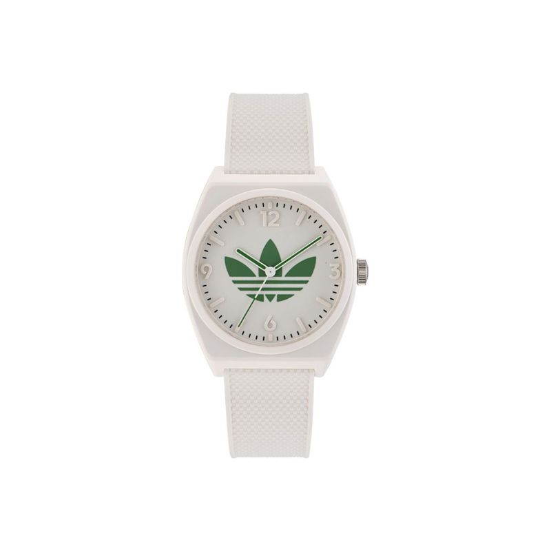 Adidas Originals Digital Two Resin Watch In White | MYER