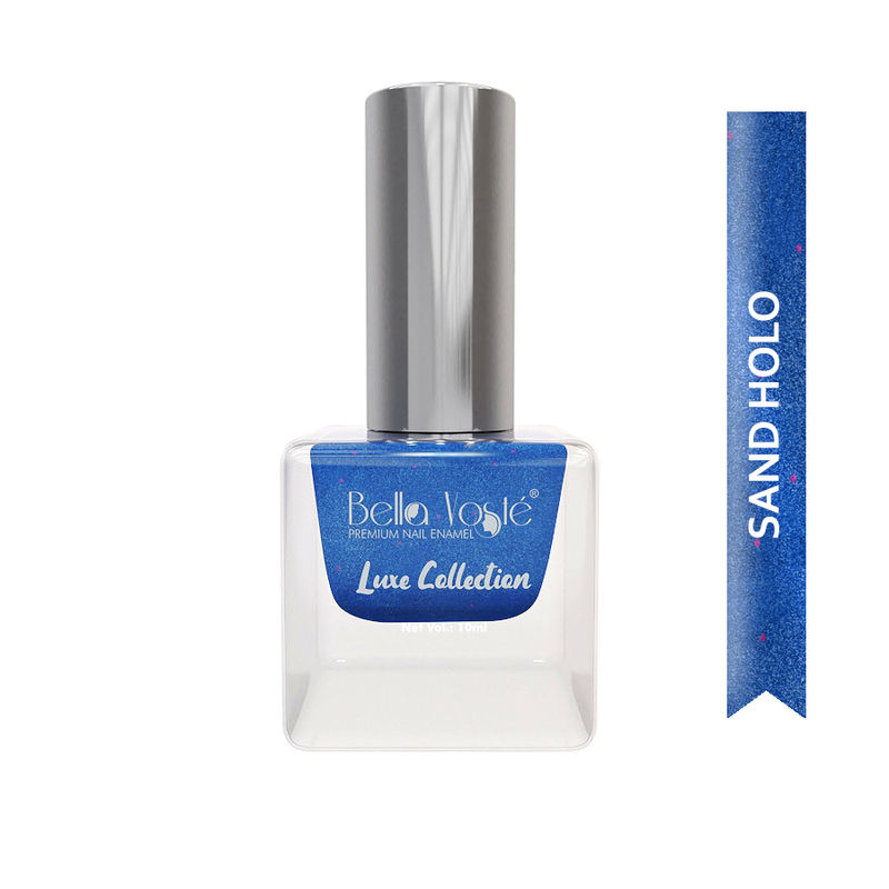 Bella Voste Sand Holographic Nail Paint - Vibrant Royal Blue 412
