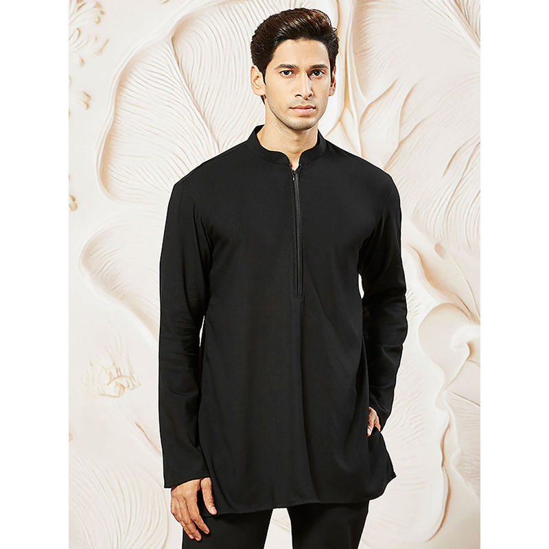 Vastramay Men Lycra Solid and Stylish Short Kurta (42)