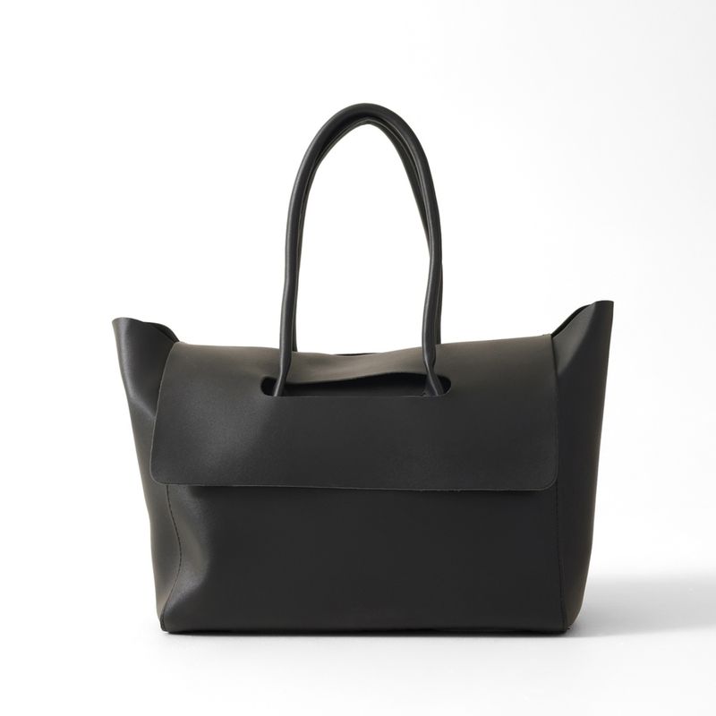 【____ 】The Bagmati LIC TOTE BAG Kim Black Women's Leather Tote Bag – Chic, Spacious