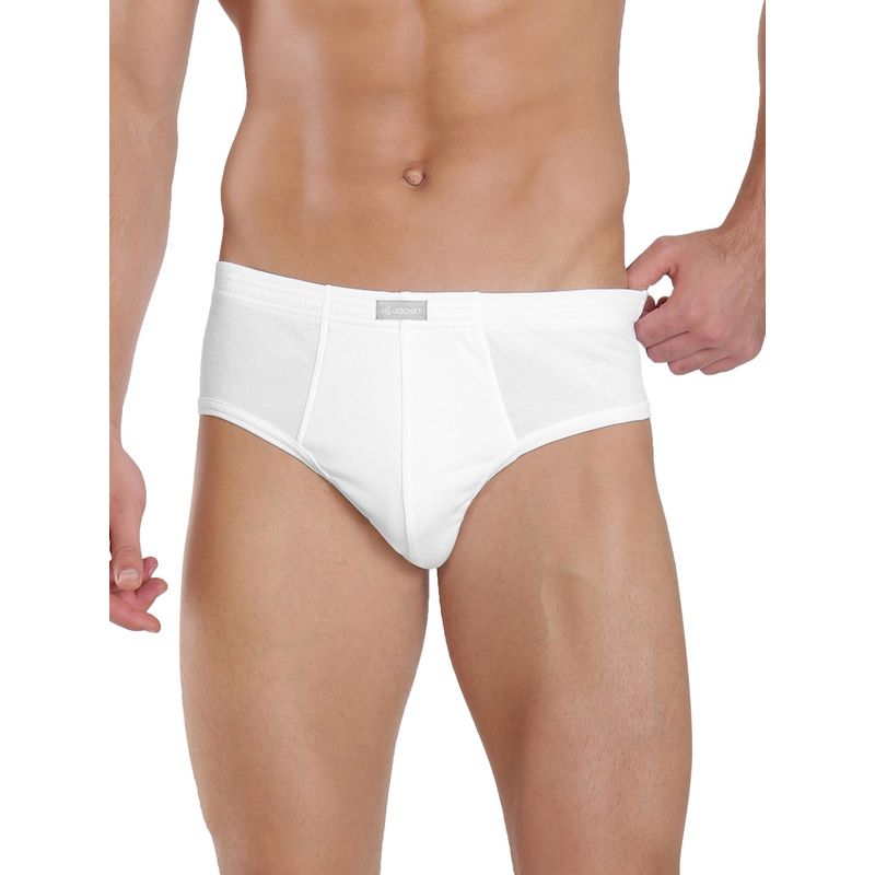 Jockey White Contour Brief Pack of 2 - Style Number- 1009 (M)