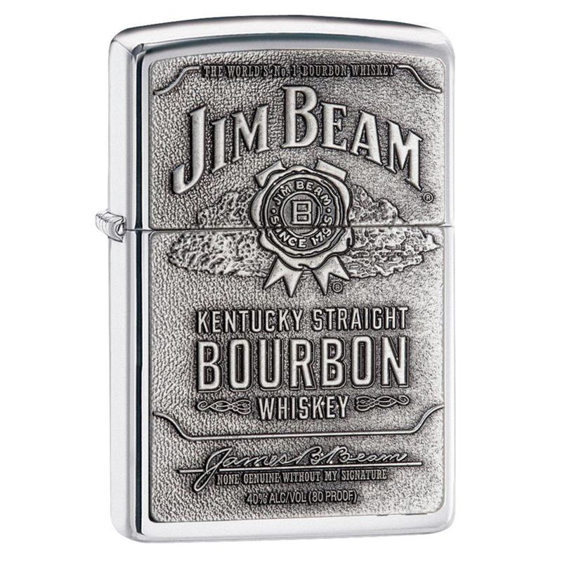 Buy Zippo Jim Beam Bourbon Label Windproof Pocket Lighter Online