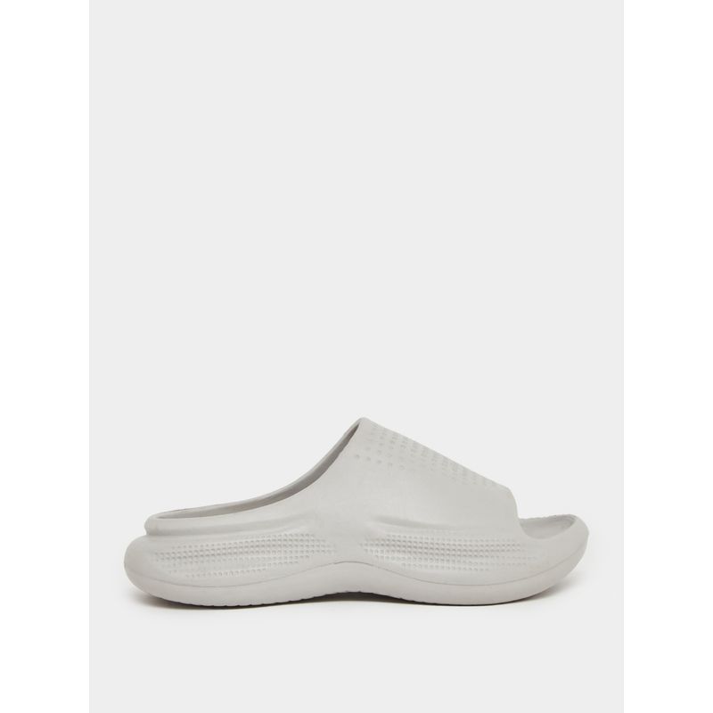 Styli Elevate Men Breathable Upper Comfort Grey Sliders (UK 6)