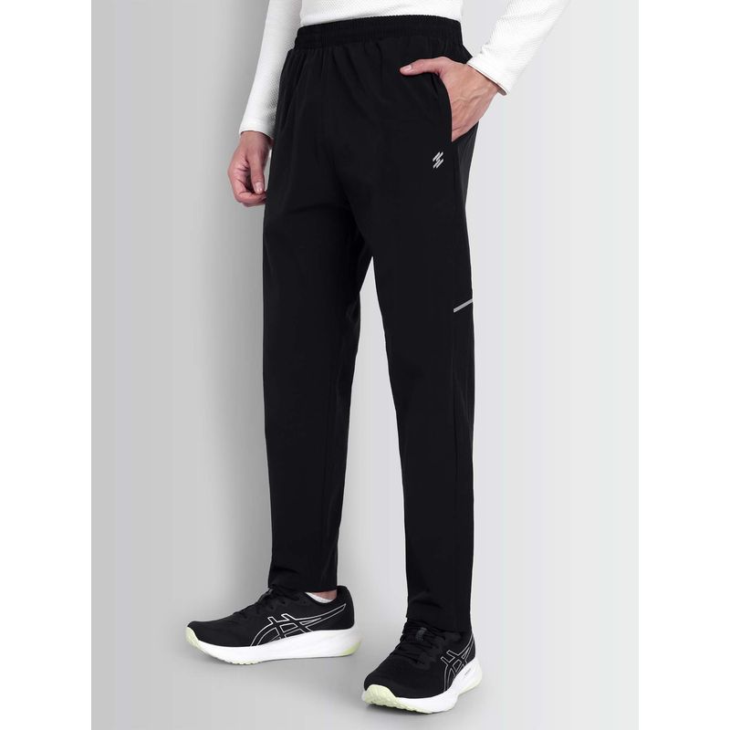 DCYPHR Men Black Mid Rise Trail Sprint Trackpant (XL)
