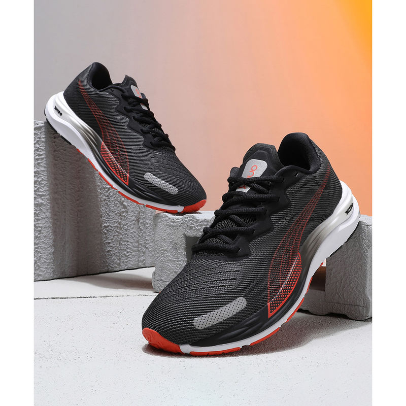 Puma Velocity Nitro 2 One8 Men Black Running Shoes (UK 8)