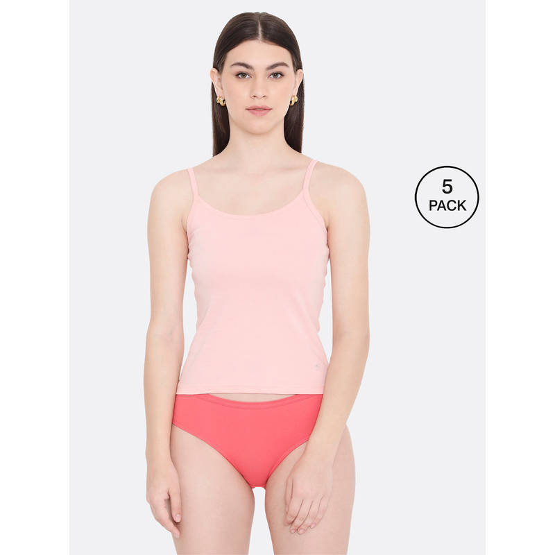 Frenchie Feelings Women Solid Peach Pure Cotton Innerwear Camisole (XL)